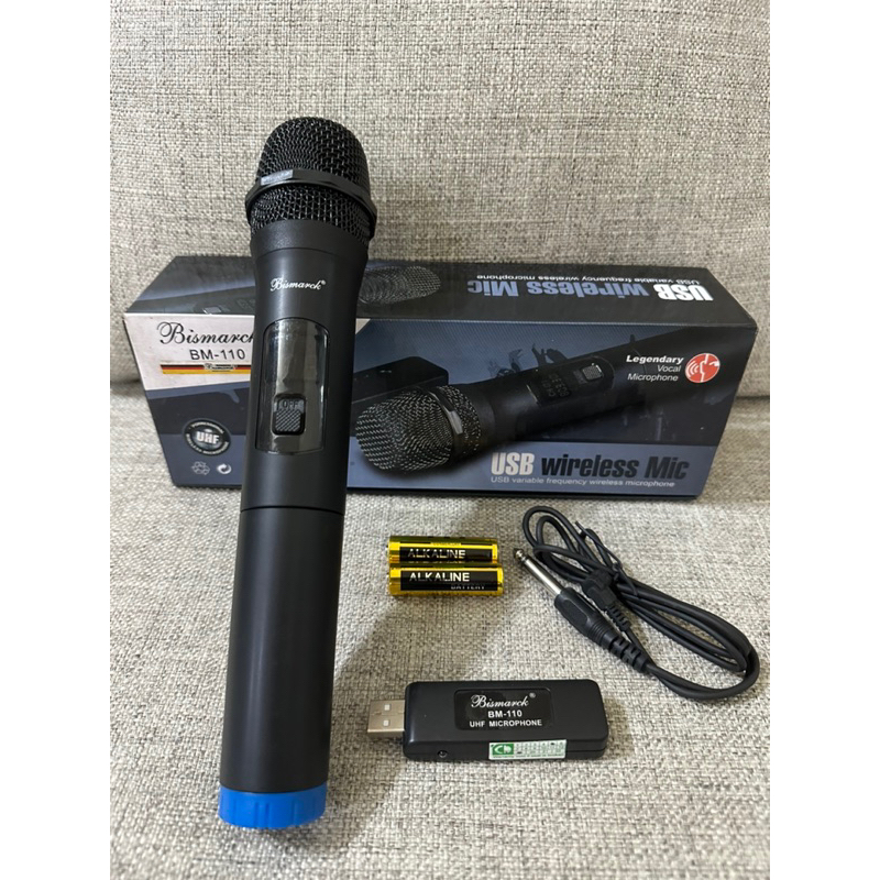Mic Wireless Bismarck BM-110 microphone USB