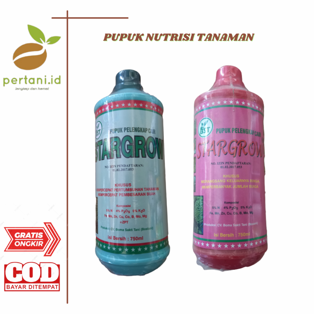 PUPUK PELENGKAP CAIR STARGROW // SPGRO ( NUTRISI DAUN DAN BUAH )
