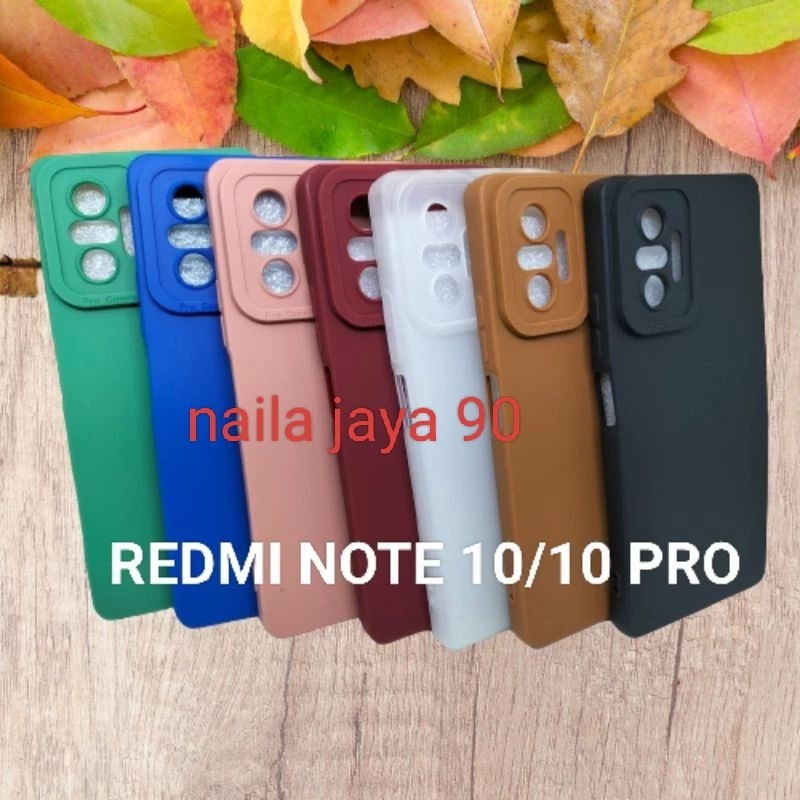 Softcase Casing REDMI NOTE 10/Redmi note 10 pro Silikon Casing Case Macaron Pro Camera Pelindung Belakang Hp + Camera Hp