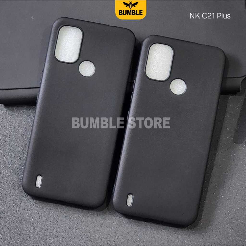 Softcase Macaron Square Warna Hitam Case Nokia C21 Plus Nokia C31 Nokia C12