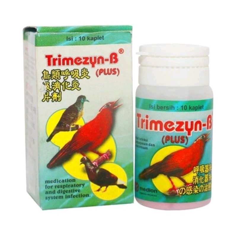 TRIMEZYN B PLUS OBAT PERNAFASAN BURUNG