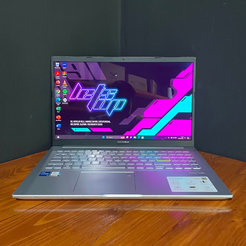 Laptop Premium Desain Editing Asus Vivobook 15 OLED K513EA Intel i5 11th gen RAM 8GB SSD NVMe 256GB