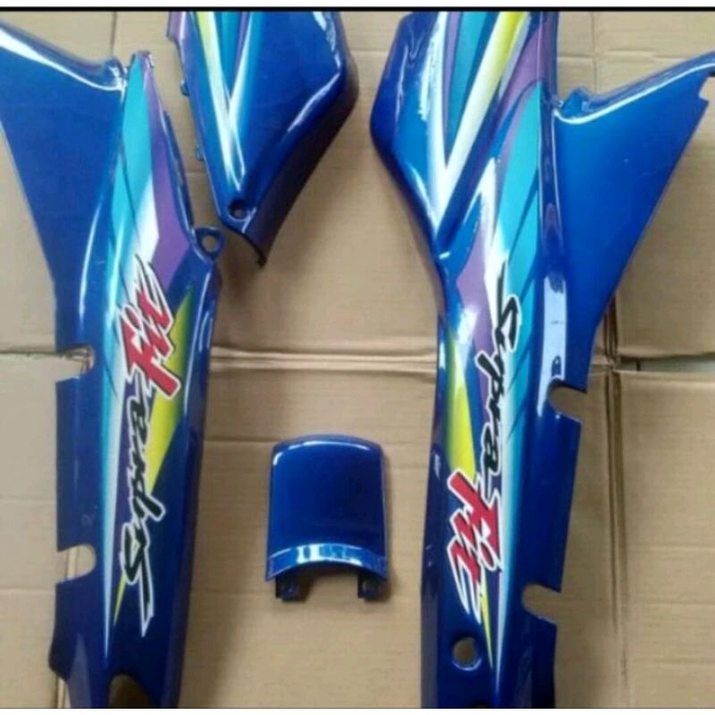 COVER BODY HONDA SUPRA FIT LAMA WARNA BIRU
