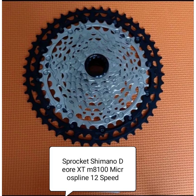 Sprocket Shimano Deore XT m8100 Microspline 12 Speed 51T 10-51T