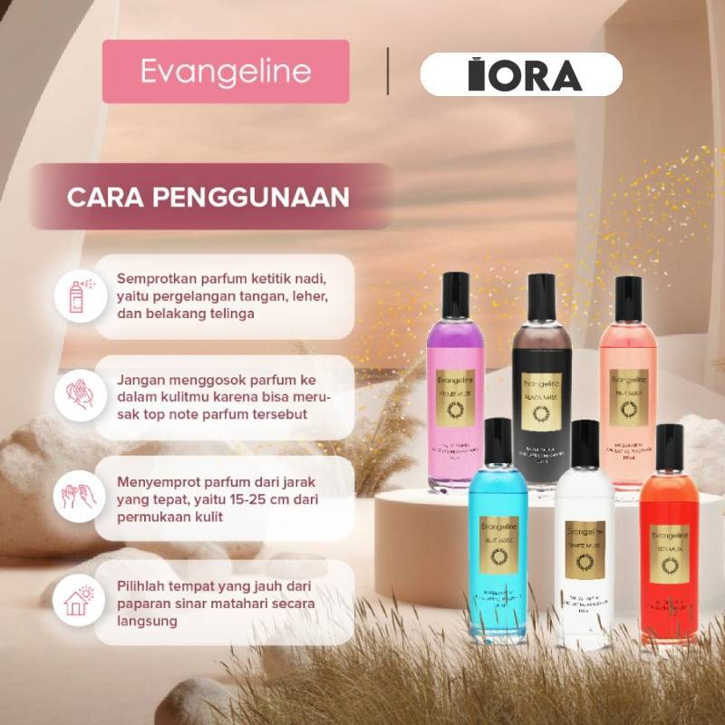 EVANGELINE Musk 100ml Eau De Parfum - Black Musk / White Musk / Pink Musk / Violet Musk / Red Musk (