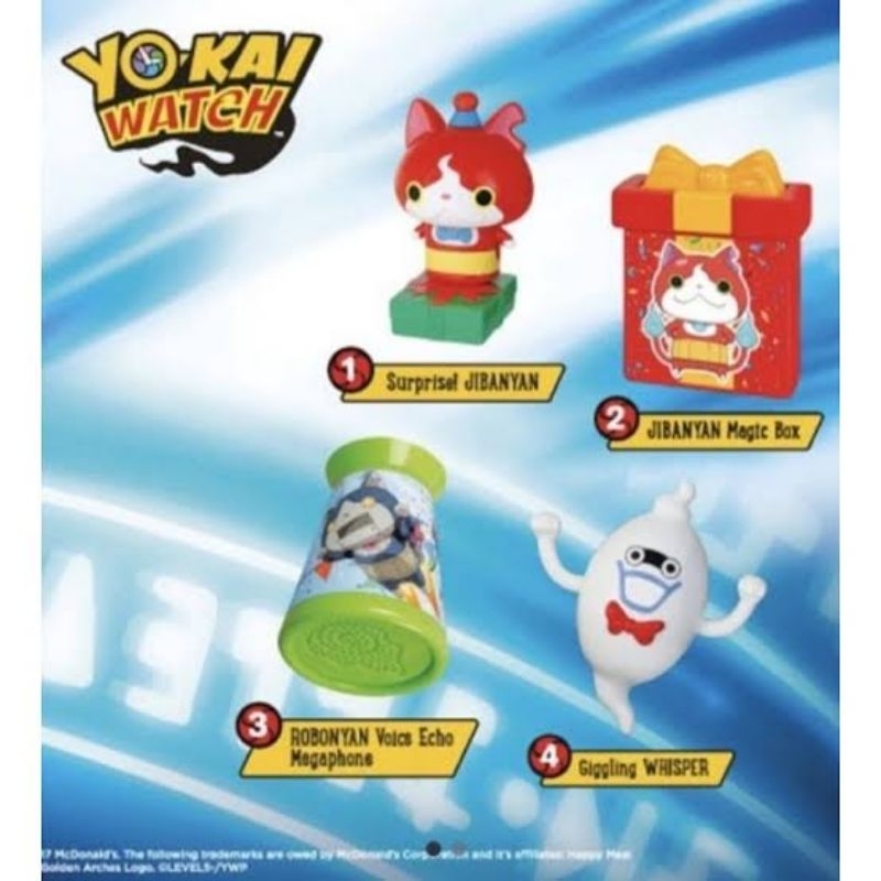 FIGUR MCD MCDONALD'S HAPPY MEAL TOYS - YOKAI WATCH