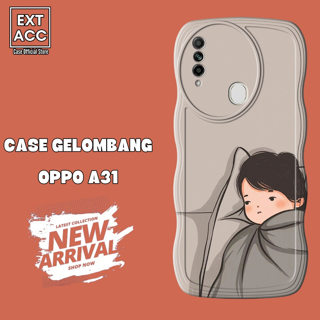 Soft Case GELOMBANG Hp Oppo A31 - Oppo A31 - Case Pro Camera - Fashion Case Motif Lucu  - Casing & S