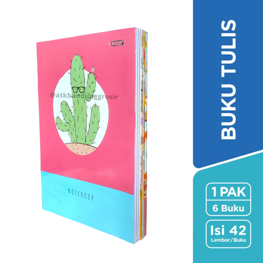 

Buku Tulis Boxy Big Boss 42 Lembar 1 Pak (6 Buku) Ukuran B5 Buku Panjang - Pak