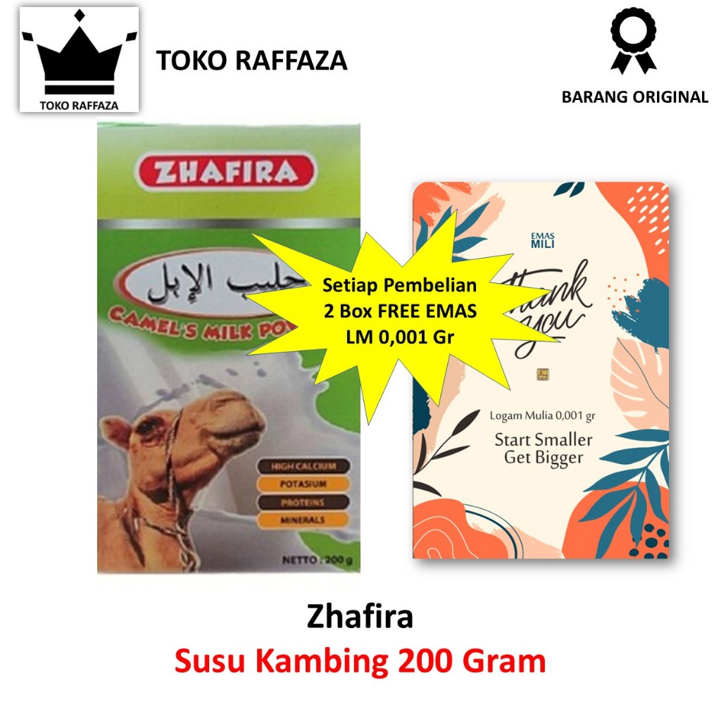 

Zhafira Susu Unta Bubuk 200 Gram