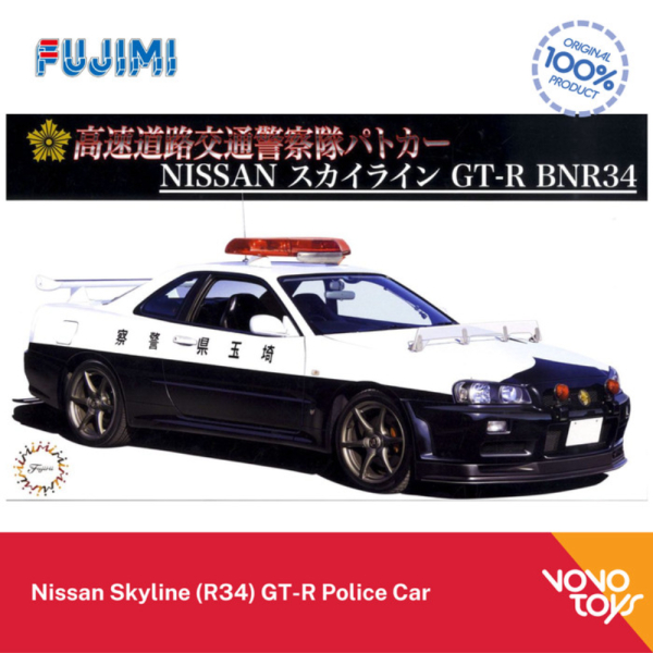 Unik Model Kit FUJIMI 1/24 Nissan Skyline R34 GT-R Police Car Diskon