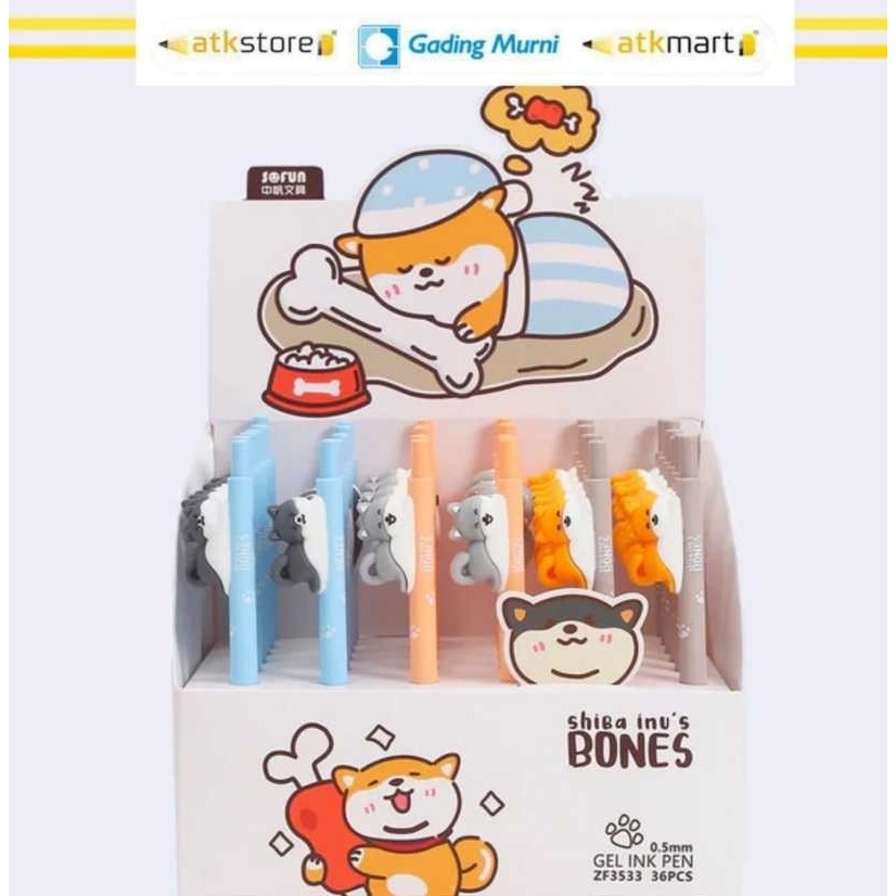 

SOFUN BALLPOINT CLICK GEL ZF3533-1 - PULPEN - BULPEN - GEL PEN - LUCU BANGET