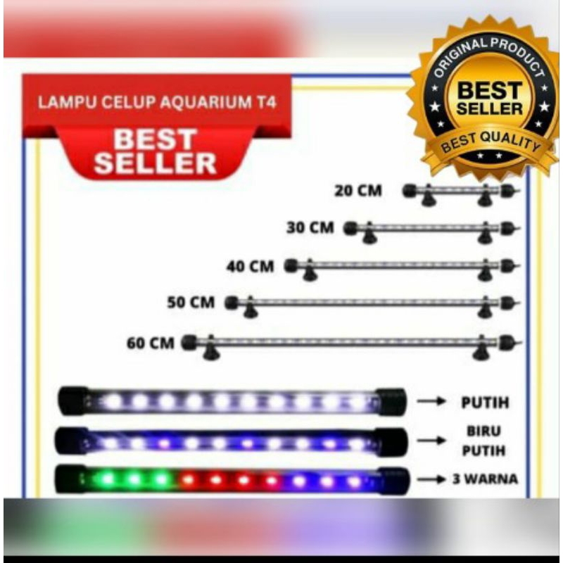 lampu aquarium 40cm lampu celup aquarium lampu led aquarium