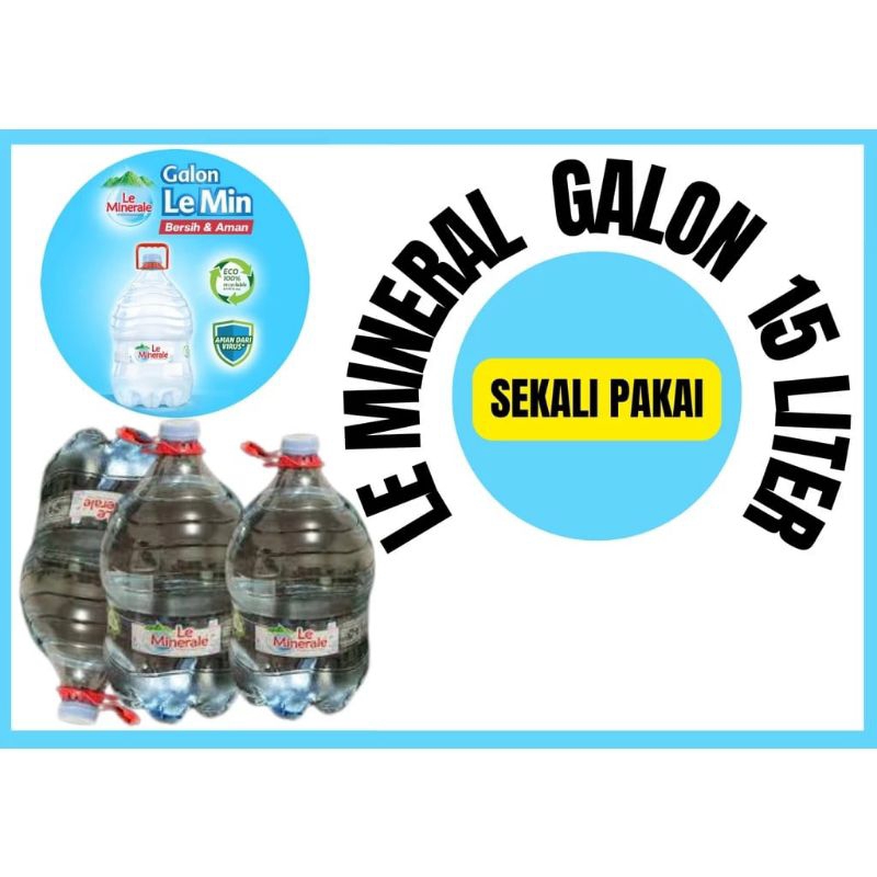 

Air Galon Sameday INSTAN Lemineral le minerale 15L