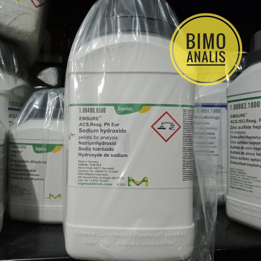 Sodium Hydroxide Merck 500GR | Natrium Hidroksida | NaOH Merck 106498