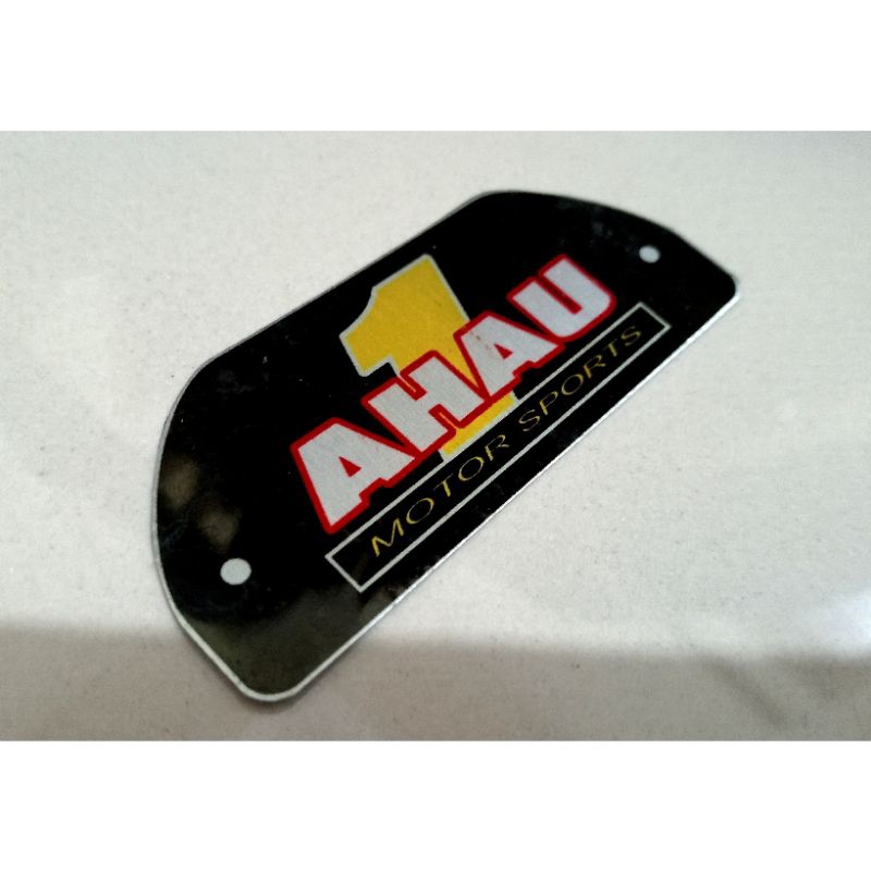 Emblem Knalpot Racing Merk AHAU 1 AHAU one AHAU1