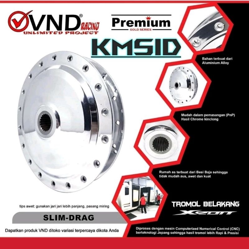 Tromol VND Belakang Xeon Drag Polos
