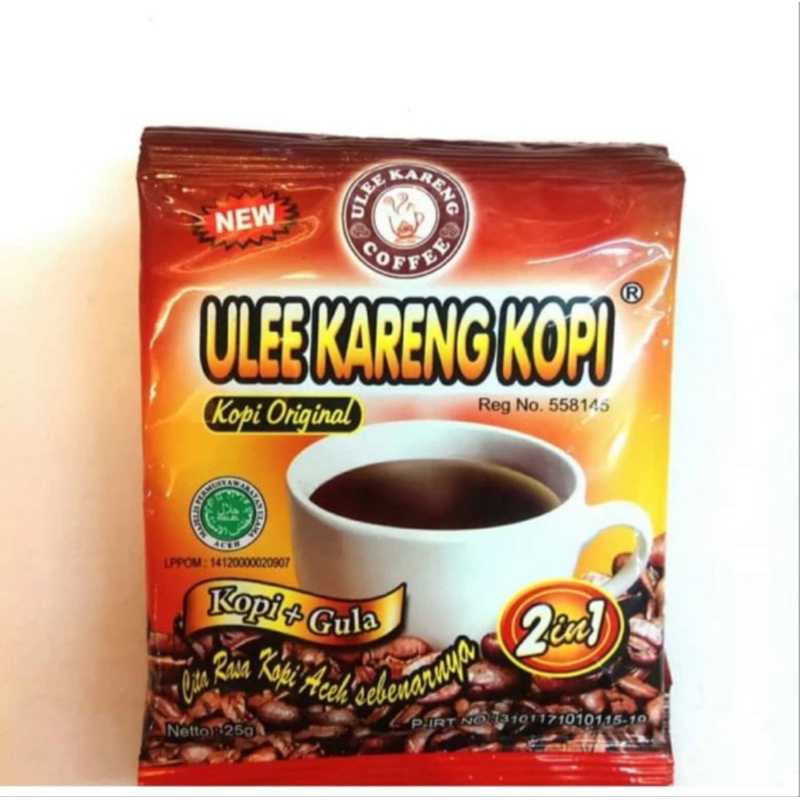 

Kopi Ulee kareng sachet 2 in 1 isi 25gr asli khas Aceh / Kopi hitam khas Aceh