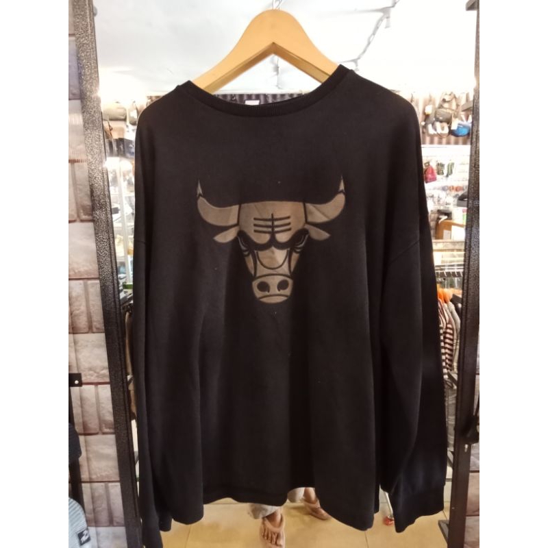 Chicago Bulls Crewneck Sweater Original hitam