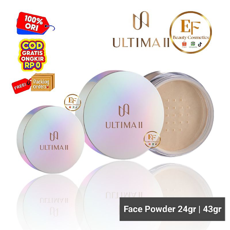 ULTIMA II Delicate Face Powder With Moisturizer | Setting Powder - Bedak Tabur 100% ORIGINAL