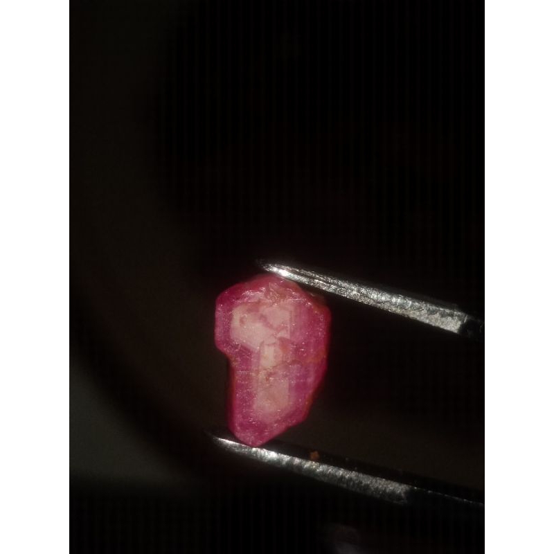 Natural Rough Ruby Burma Bahan Ruby Birma Belang Pinkish Red Merah Ruby burmese Ruby Asli