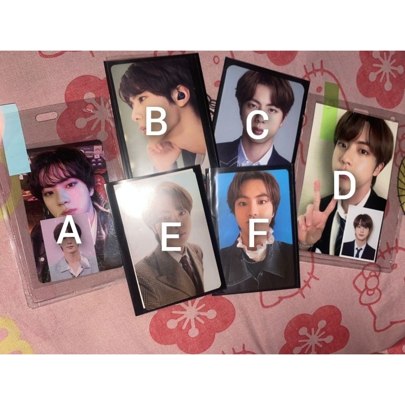 photocard official jin bts