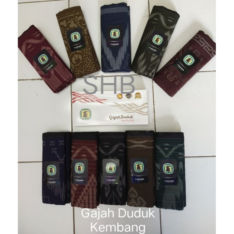 Sarung Gajah Duduk Asia & Sarung Gajah Duduk Asia Kembang