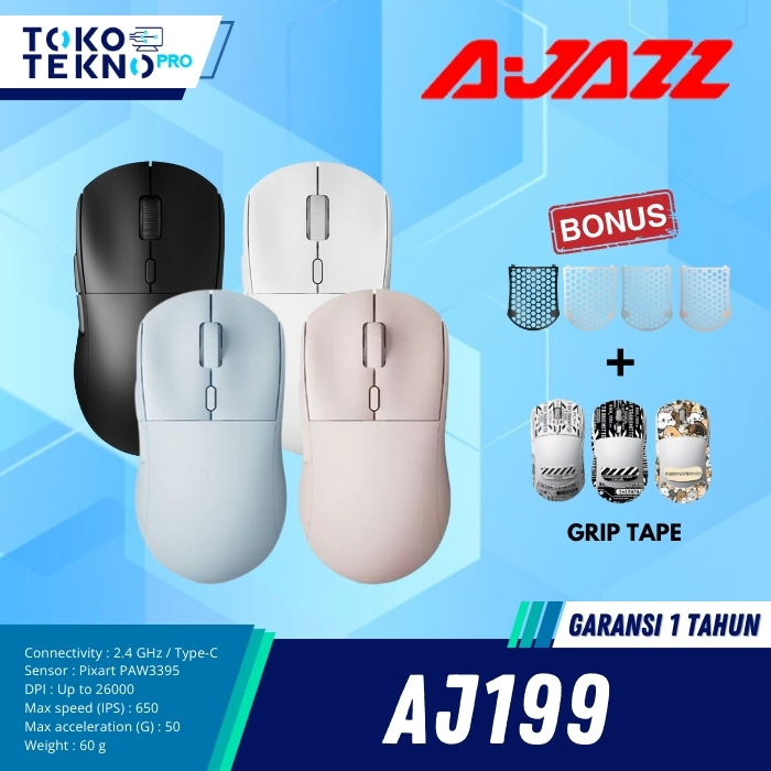 Ajazz AJ199 / AJ-199 Wireless Lightweight Gaming Mouse