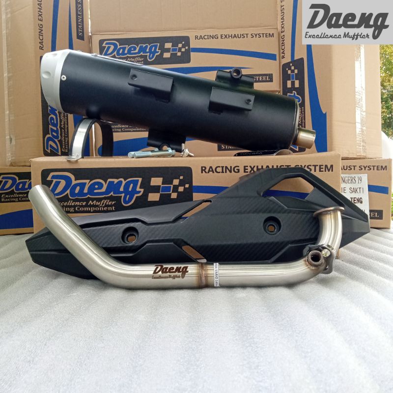 Knalpot DAENG Type ORBIT Honda PCX 160 Vario 160 Model Header Standard
