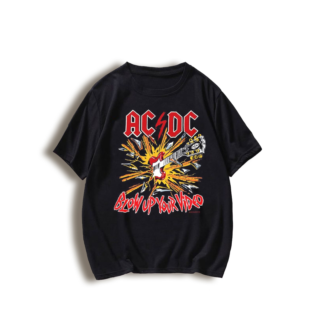T-shirt Acdc Blow Up Your Video Oversize Style tee