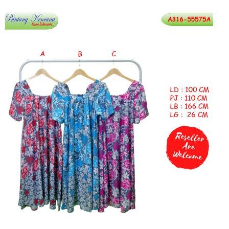 Daster BK Lengan Pendek Bahan Adem Rayon - A316