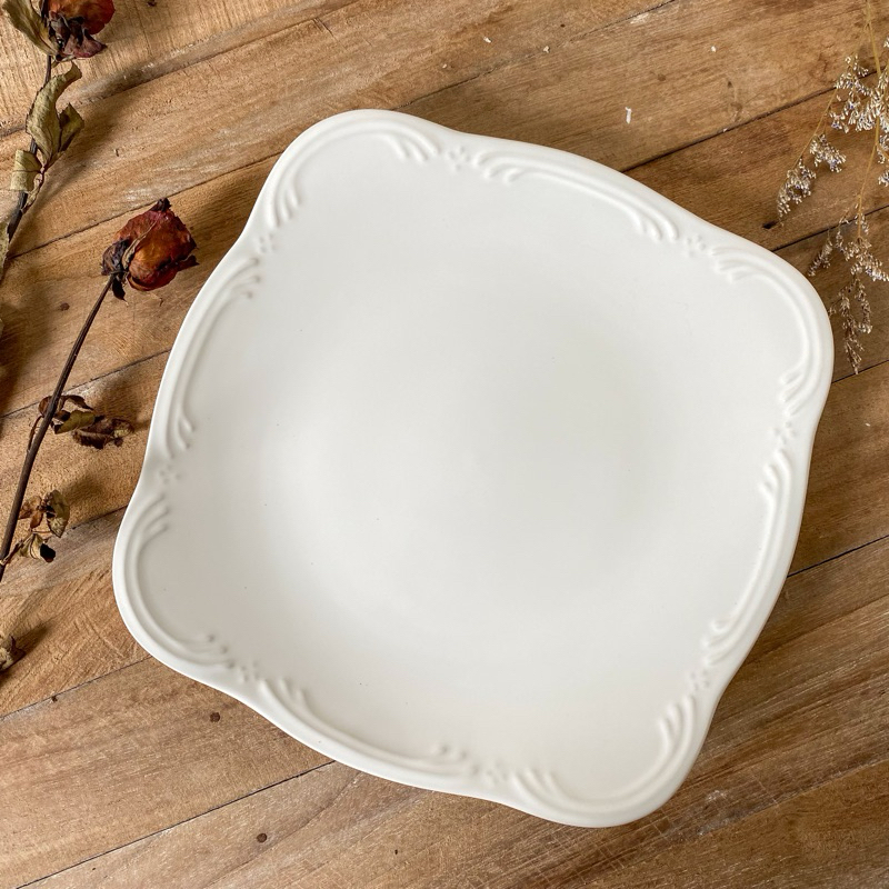 Piring Saji Persegi, Piring Saji Keramik, Piring Korea