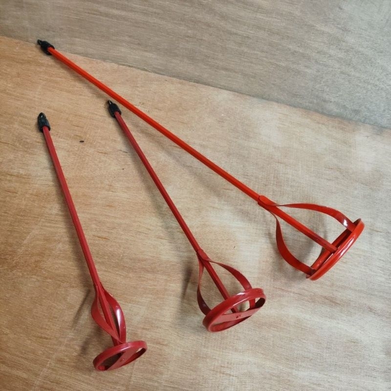 pengaduk cat 60 x 400 mm, 80 x 400 mm, 100 x 600 mm aduk cat