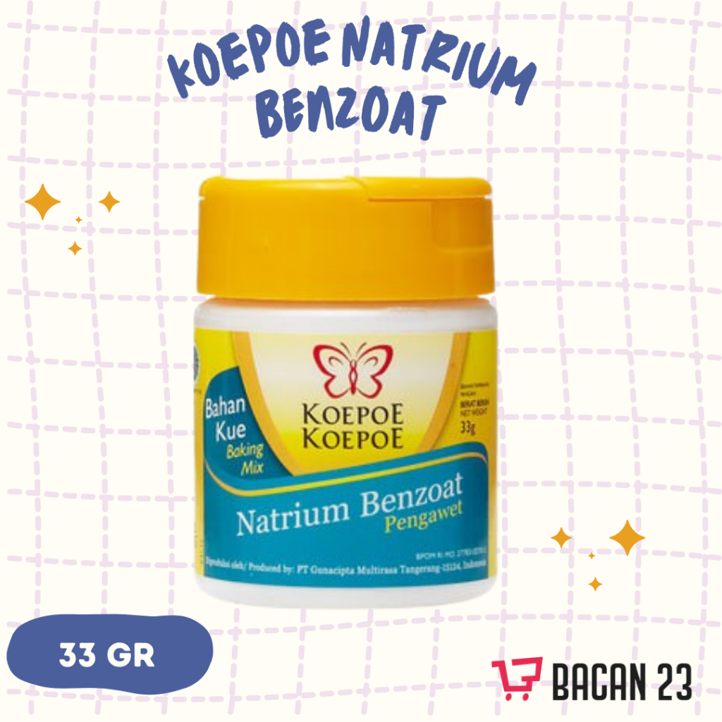 

Koepoe Natrium Benzoat (33gr) / Pengawet Makanan / Bacan23