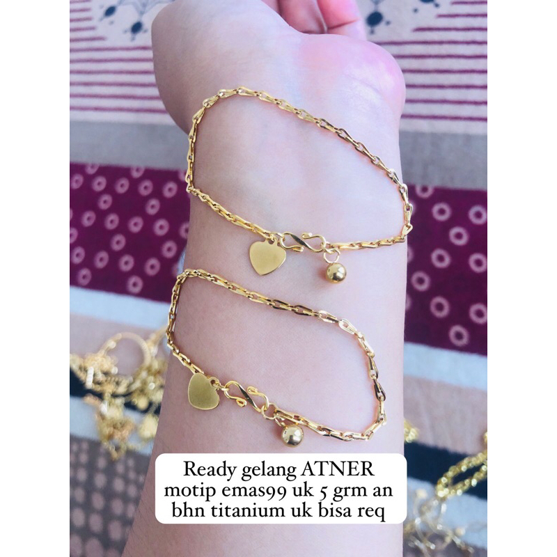 gelang a motip emas 99