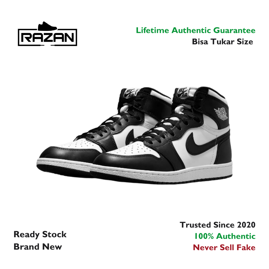 Air Jordan 1 High 85 Black White Panda 100% Authentic Original