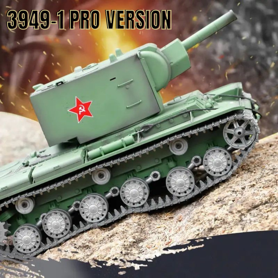 Henglong Rusia RC Tank Millitary 3949-1 Pro Russian Rusia KV-2 1/16 2.4G