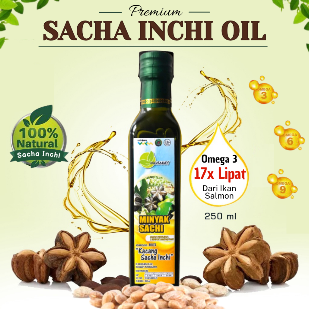 

250ML minyak sachi extra sacha inchi oil original untuk Diabetes Kolesterol