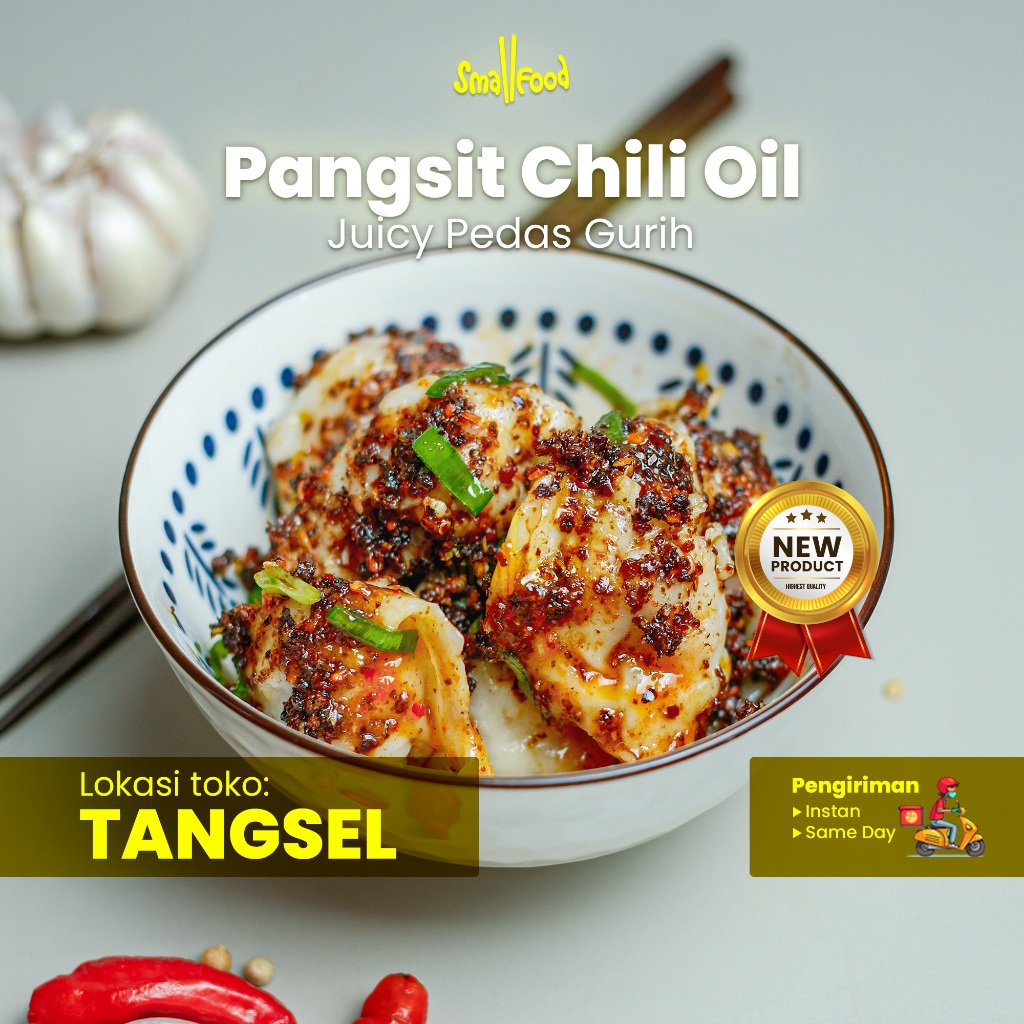 

Pangsit Pedas Chili Oil Isian Ayam 10 Pcs - Smallfood