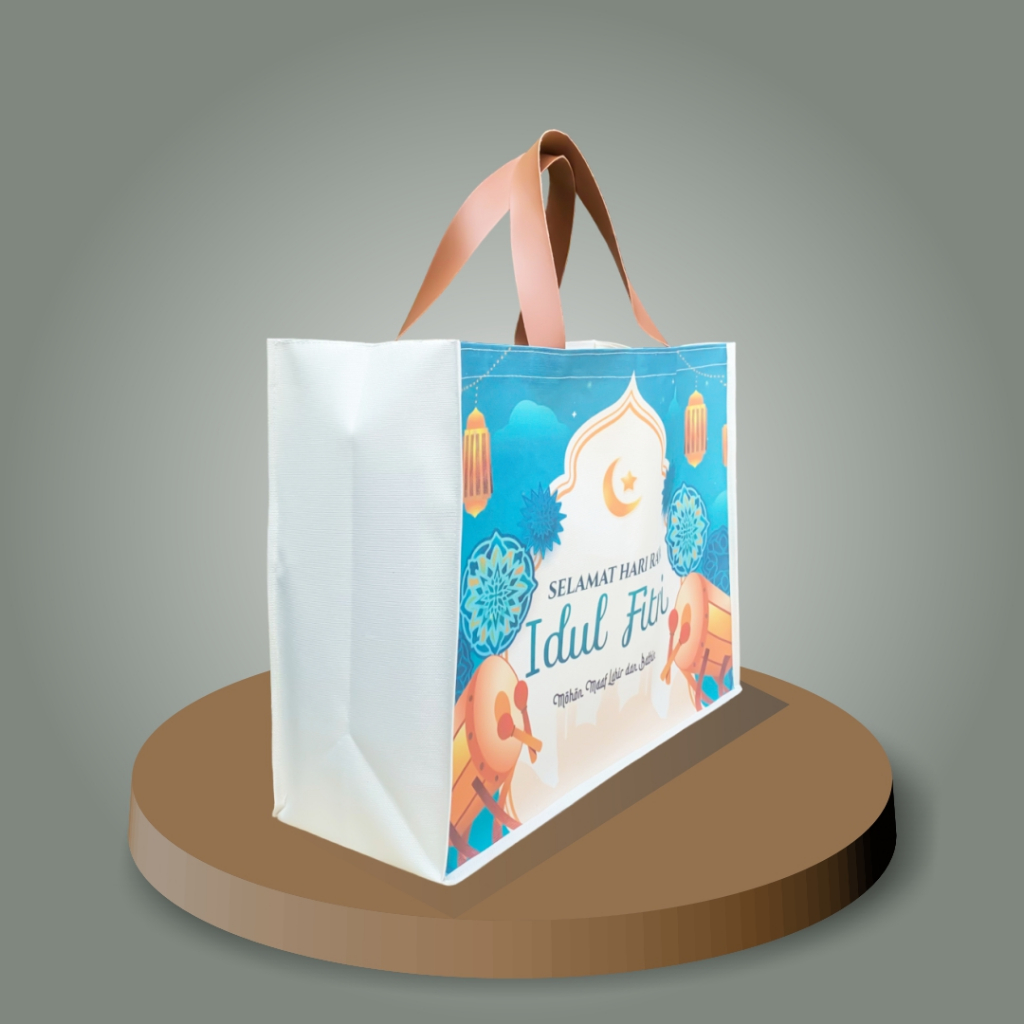 

Tas Parcel Hampers Goodie Bag Lebaran Hari Raya Idul Fitri Hard Canvas Eksklusif JUMBO Ready Stock