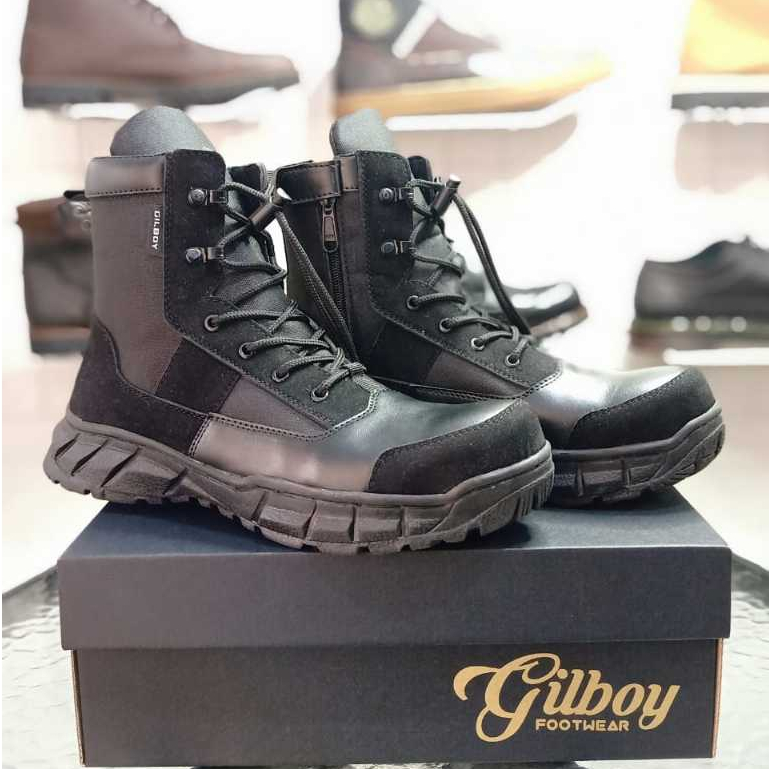 Sepatu PDH PDL BOA Midtrack Tactical Boots Safety TNI POLRI POL PP Satlinmas