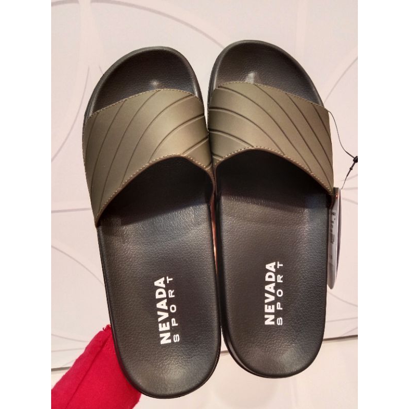 NEVADA Sandal Slop Pria Empuk, Ringan, Terbaru dan Anti Selip