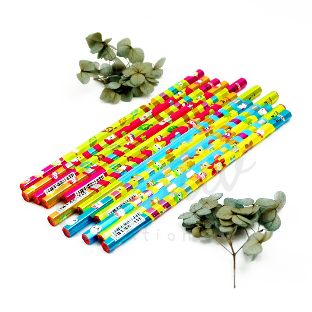 

JOYKO Pensil Motif Owl 2B Fukuro P114 Pensil Kayu P 114