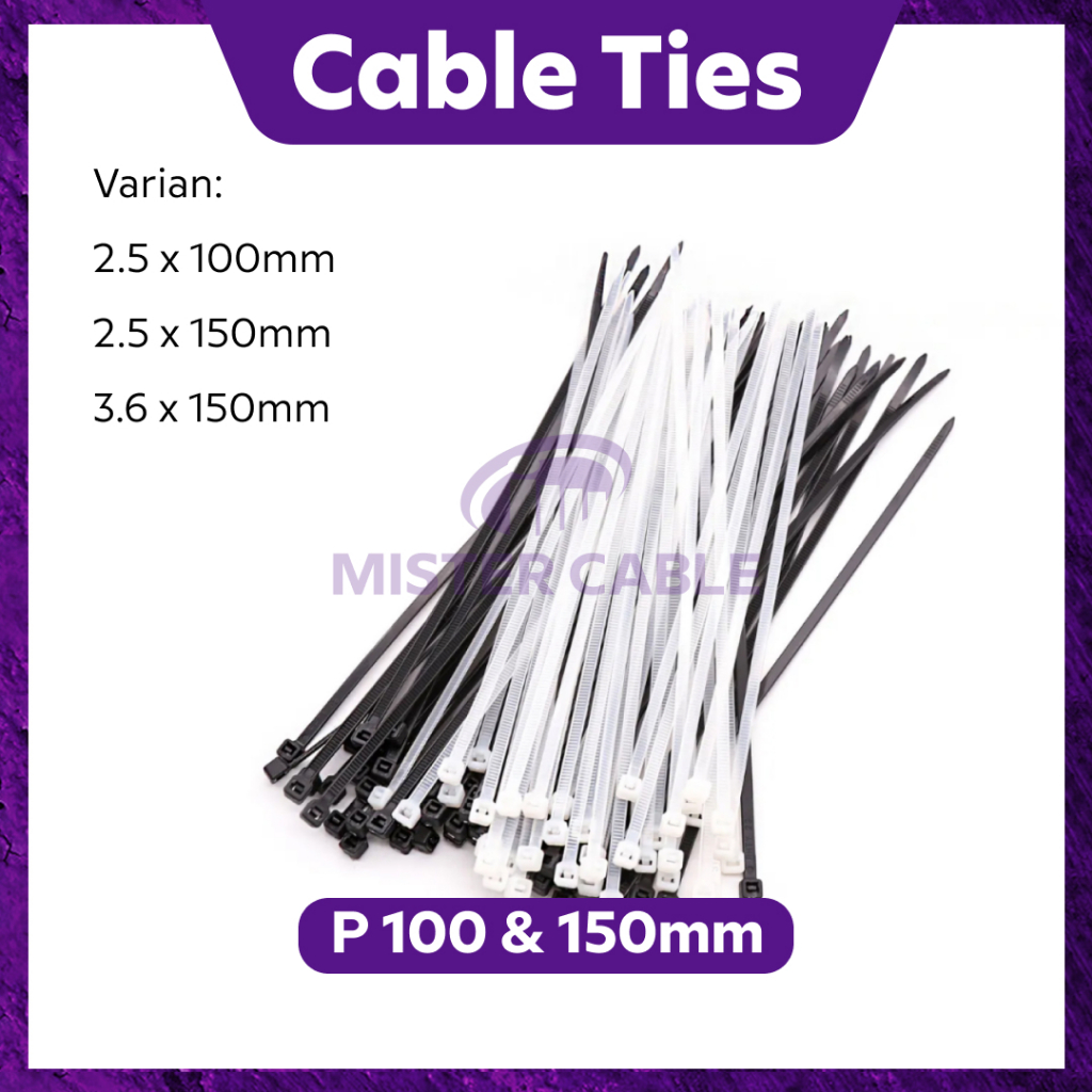

Kabel Tis 10 15 cm Cable Ties 100 150 mm Pengikat Segel Nylon Plastik