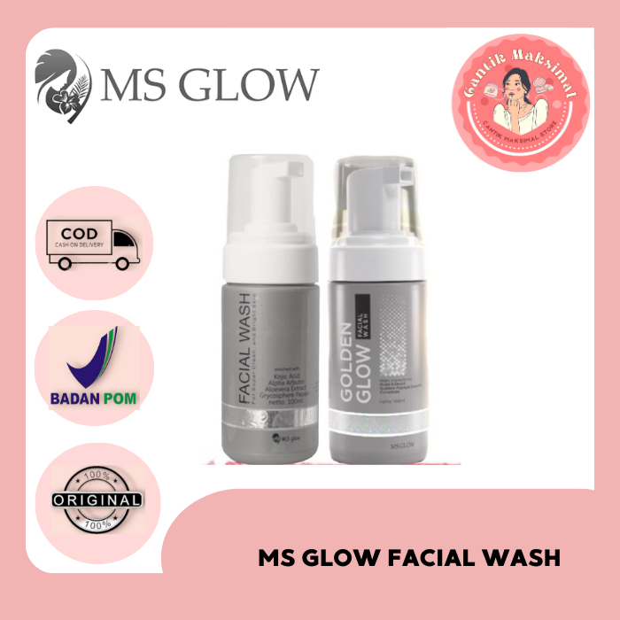 MS GLOW FACIAL WASH DI JAMIN KE ORIGINALAN 100%