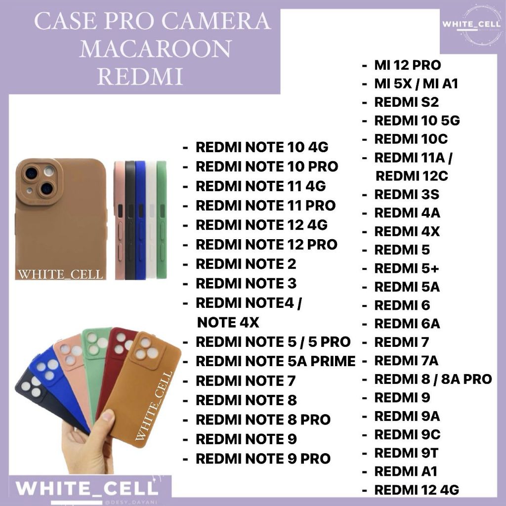 CASE PRO CAMERA 3D XIAOMI MI 12 PRO MI 5X MI A1 S2 10 5G 10C 11A 12C 3S 4A 4X 5 5 PLUS 5A 6 6A 7 7A 