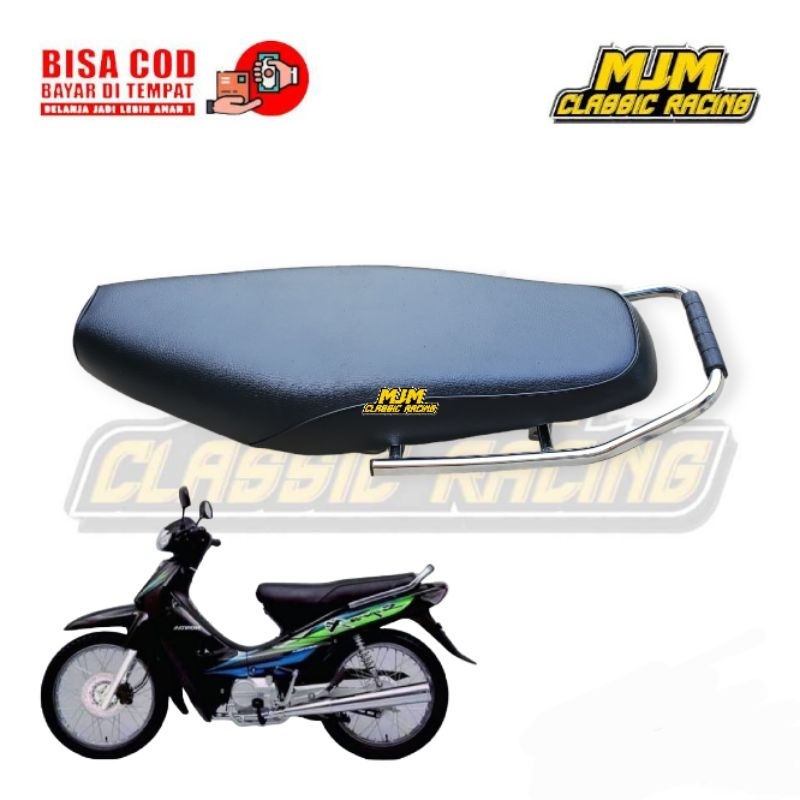 Jok Supra X Supra Lama Std + Begel Belakang Krom Tebal