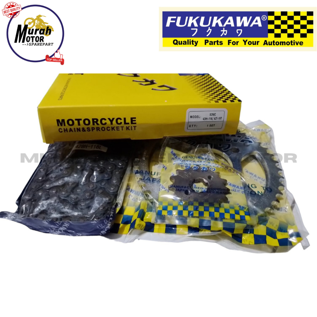 GEAR GIR SET GEAR PAKET KOMPLIT SONIC 428H - 118L FUKUKAWA