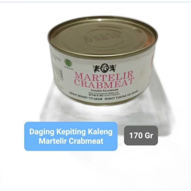 

Martelir Crabmeat / Daging Kepiting Kaleng 170 Gr