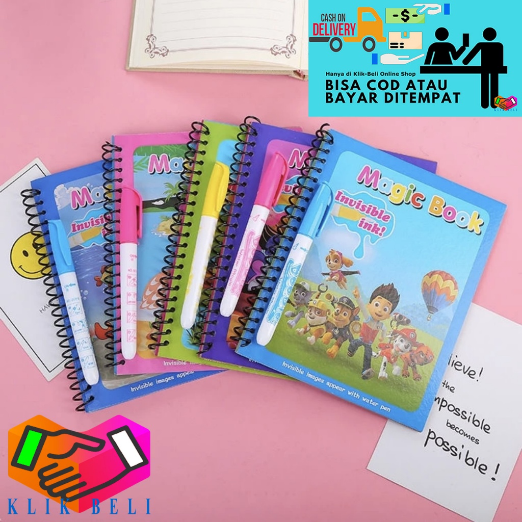 

Magic Water Drawing Book Painting Buku Gambar Mewarnai Edukasi Anak Magic Water Pen