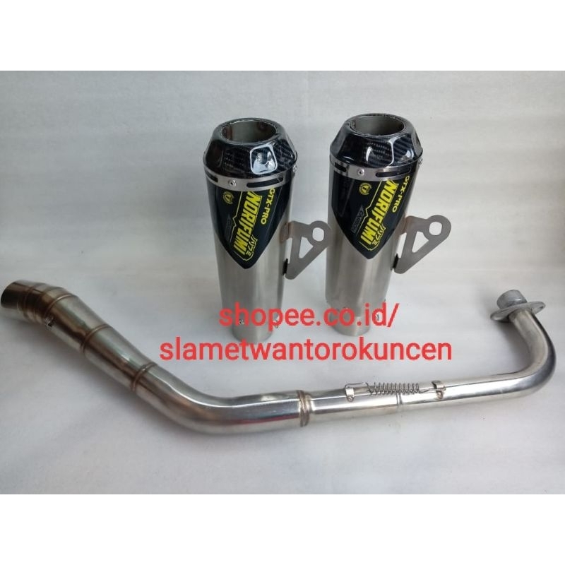 knalpot racing norifumi GTX pro carbon Jupiter Vega Revo